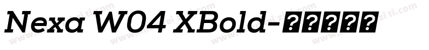 Nexa W04 XBold字体转换